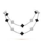 [Plus&Max]CLOVER 20 MOTIFS ONYX DIAMOND SILVER