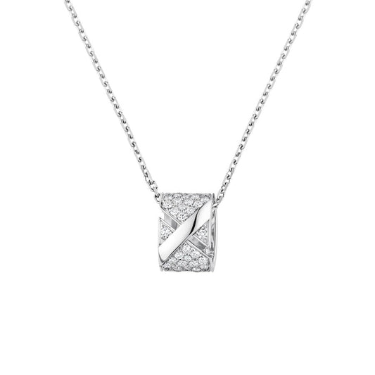 [Max Jewelry ]LIENS EVIDENCE DIAMOND PAVED NECKLACE