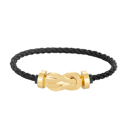 [Max Jewelry ]CHANCE LARGE 8 FIGURE BUCKLE NO DIAMOND BRACELET GOLD
