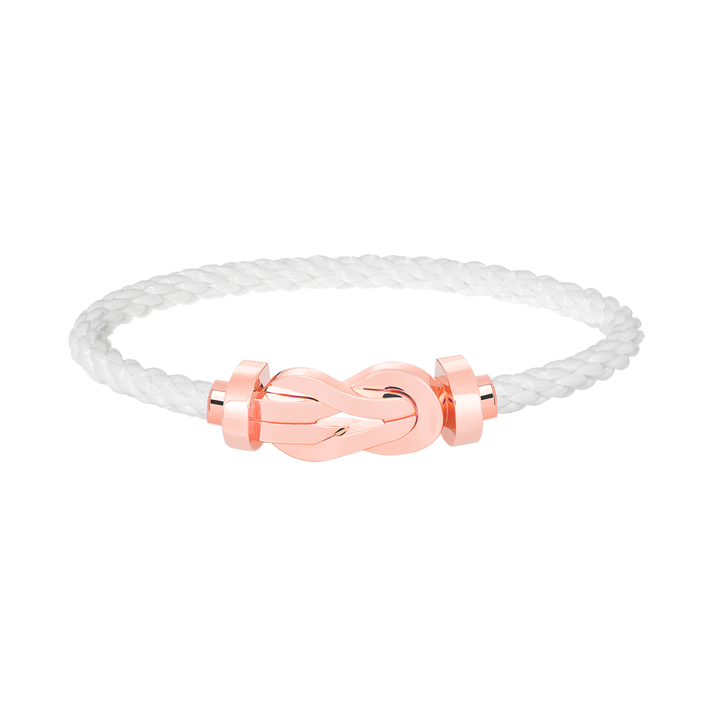 [Max Jewelry ]CHANCE LARGE 8 FIGURE BUCKLE NO DIAMOND BRACELET ROSE GOLD
