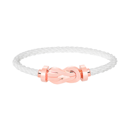 [Max Jewelry ]CHANCE LARGE 8 FIGURE BUCKLE NO DIAMOND BRACELET ROSE GOLD