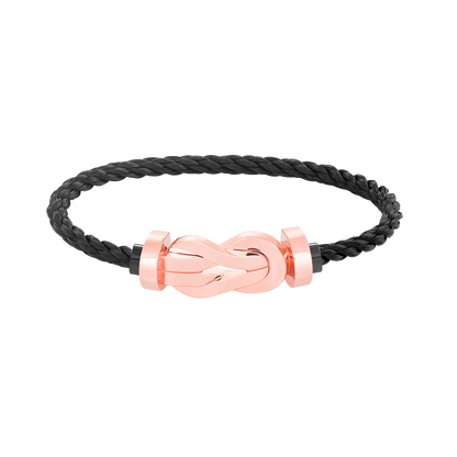 [Max Jewelry ]CHANCE LARGE 8 FIGURE BUCKLE NO DIAMOND BRACELET ROSE GOLD