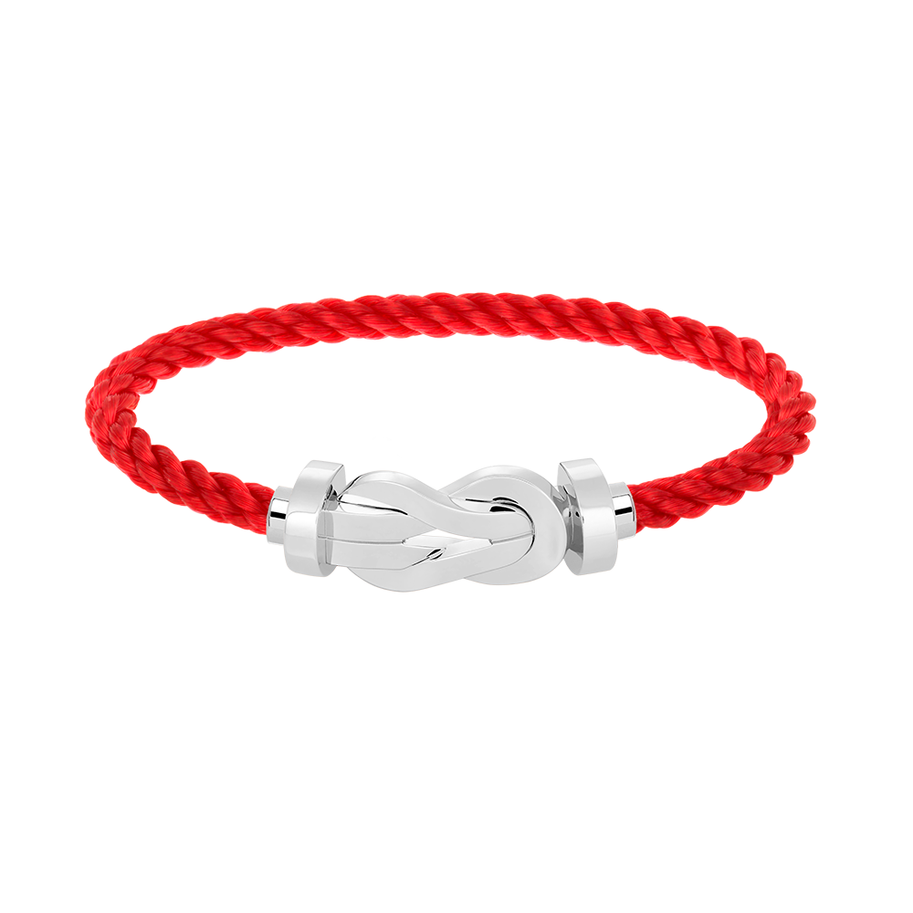 [Max Jewelry ]CHANCE LARGE 8 FIGURE BUCKLE NO DIAMOND BRACELET SILVER