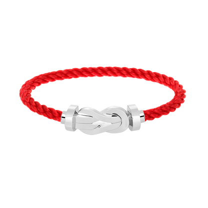 [Max Jewelry ]CHANCE LARGE 8 FIGURE BUCKLE NO DIAMOND BRACELET SILVER