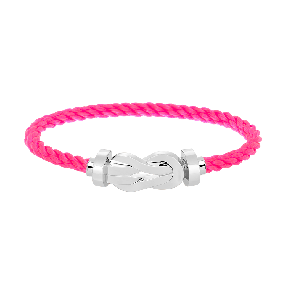 [Max Jewelry ]CHANCE LARGE 8 FIGURE BUCKLE NO DIAMOND BRACELET SILVER