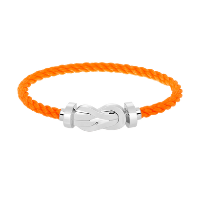 [Max Jewelry ]CHANCE LARGE 8 FIGURE BUCKLE NO DIAMOND BRACELET SILVER