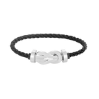 [Plus&Max]CHANCE LARGE 8 FIGURE BUCKLE NO DIAMOND BRACELET SILVER