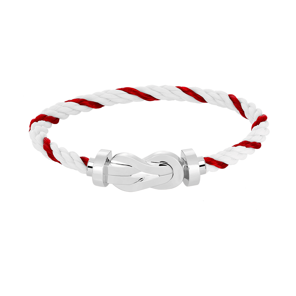 [Max Jewelry ]CHANCE LARGE 8 FIGURE BUCKLE NO DIAMOND BRACELET SILVER