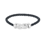 [Plus&Max]CHANCE LARGE 8 FIGURE BUCKLE NO DIAMOND BRACELET SILVER