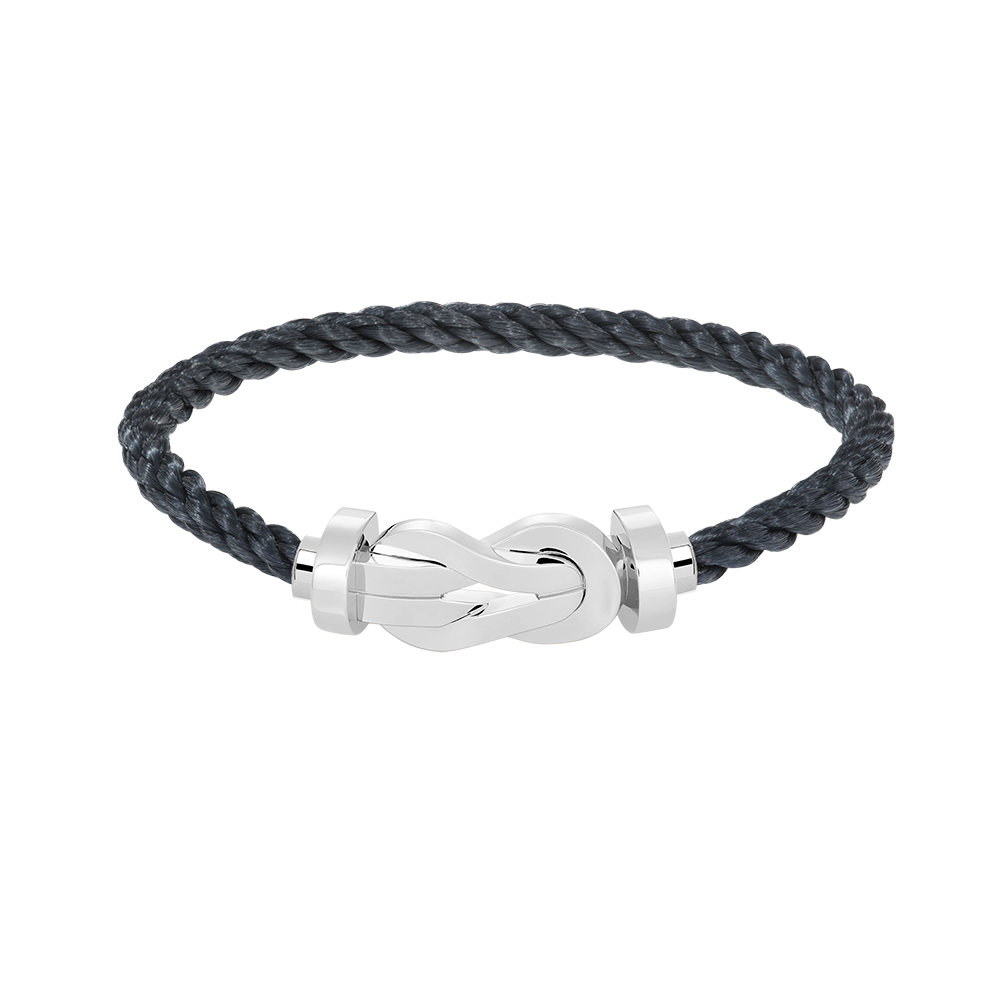 [Max Jewelry ]CHANCE LARGE 8 FIGURE BUCKLE NO DIAMOND BRACELET SILVER