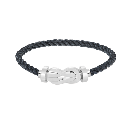 [Max Jewelry ]CHANCE LARGE 8 FIGURE BUCKLE NO DIAMOND BRACELET SILVER
