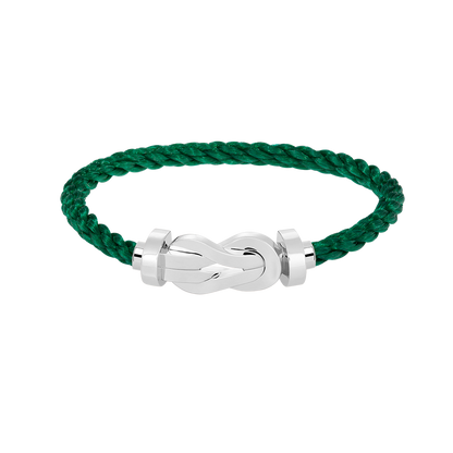[Max Jewelry ]CHANCE LARGE 8 FIGURE BUCKLE NO DIAMOND BRACELET SILVER