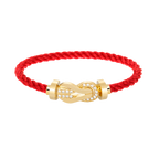 [Plus&Max]CHANCE LARGE 8 FIGURE BUCKLE HALF DIAMOND BRACELET GOLD