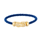[Plus&Max]CHANCE LARGE 8 FIGURE BUCKLE HALF DIAMOND BRACELET GOLD