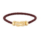 [Plus&Max]CHANCE LARGE 8 FIGURE BUCKLE HALF DIAMOND BRACELET GOLD
