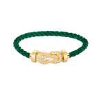 [Plus&Max]CHANCE LARGE 8 FIGURE BUCKLE HALF DIAMOND BRACELET GOLD