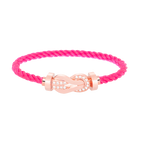[Plus&Max]CHANCE LARGE 8 FIGURE BUCKLE HALF DIAMOND BRACELET ROSE GOLD