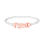[Plus&Max]CHANCE LARGE 8 FIGURE BUCKLE HALF DIAMOND BRACELET ROSE GOLD