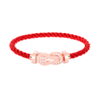 [Plus&Max]CHANCE LARGE 8 FIGURE BUCKLE HALF DIAMOND BRACELET ROSE GOLD