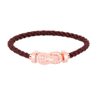 [Plus&Max]CHANCE LARGE 8 FIGURE BUCKLE HALF DIAMOND BRACELET ROSE GOLD