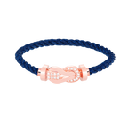 [Plus&Max]CHANCE LARGE 8 FIGURE BUCKLE HALF DIAMOND BRACELET ROSE GOLD