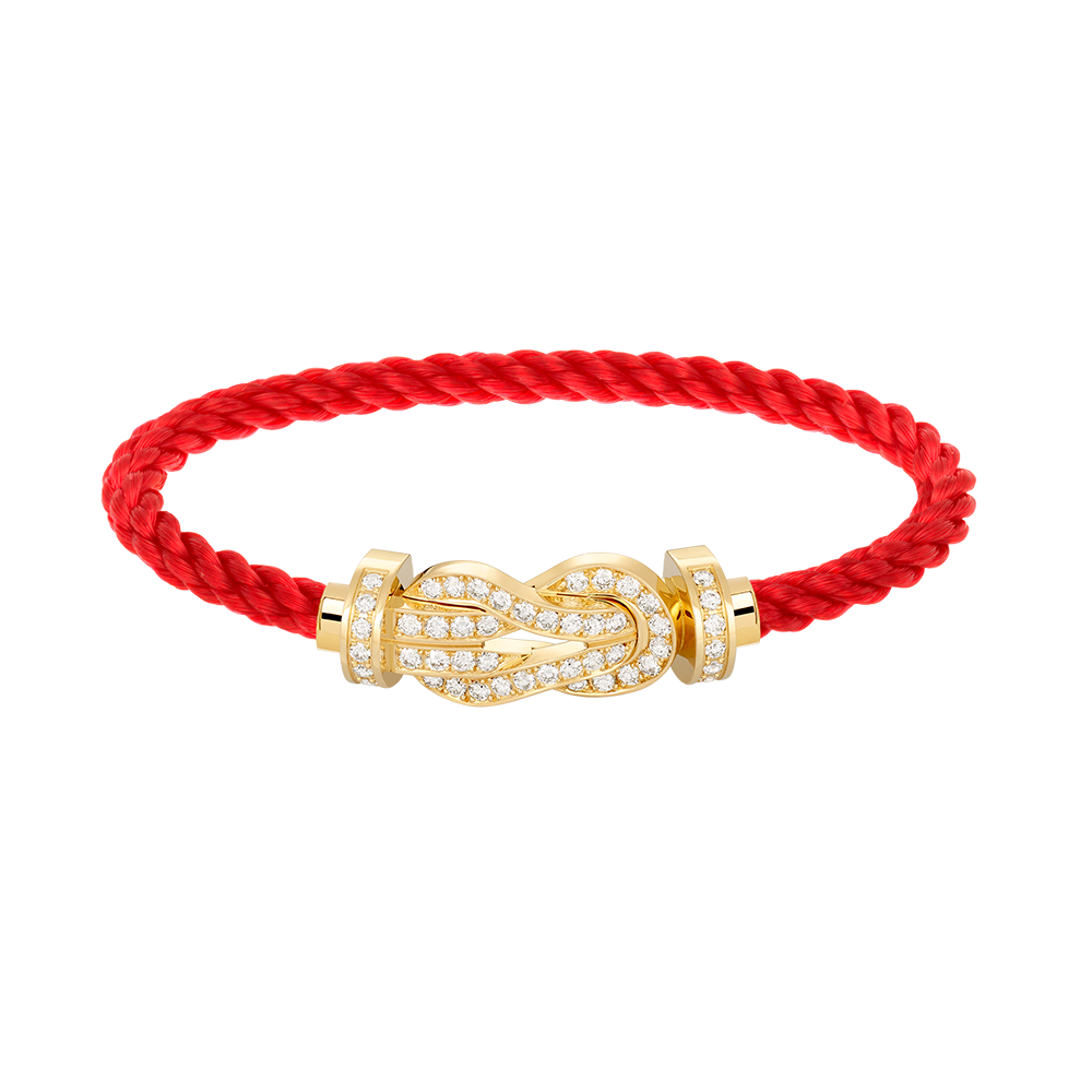 [Max Jewelry ]CHANCE LARGE 8 FIGURE BUCKLE FULLDIAMOND BRACELET GOLD