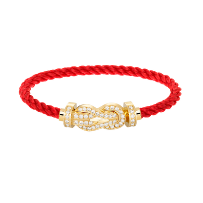[Max Jewelry ]CHANCE LARGE 8 FIGURE BUCKLE FULLDIAMOND BRACELET GOLD