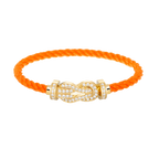 [Plus&Max]CHANCE LARGE 8 FIGURE BUCKLE FULLDIAMOND BRACELET GOLD