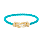 [Plus&Max]CHANCE LARGE 8 FIGURE BUCKLE FULLDIAMOND BRACELET GOLD