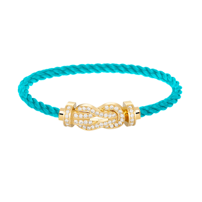 [Max Jewelry ]CHANCE LARGE 8 FIGURE BUCKLE FULLDIAMOND BRACELET GOLD