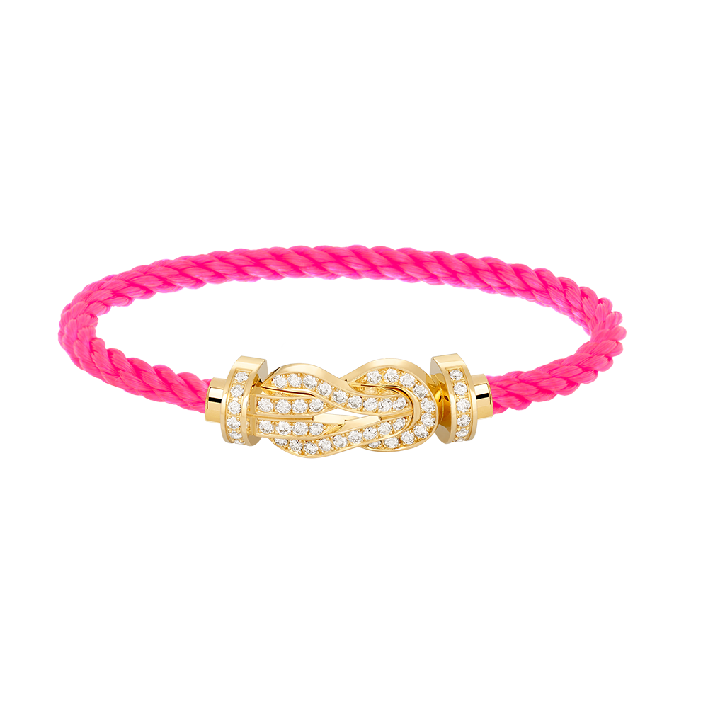 [Max Jewelry ]CHANCE LARGE 8 FIGURE BUCKLE FULLDIAMOND BRACELET GOLD