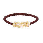 [Plus&Max]CHANCE LARGE 8 FIGURE BUCKLE FULLDIAMOND BRACELET GOLD