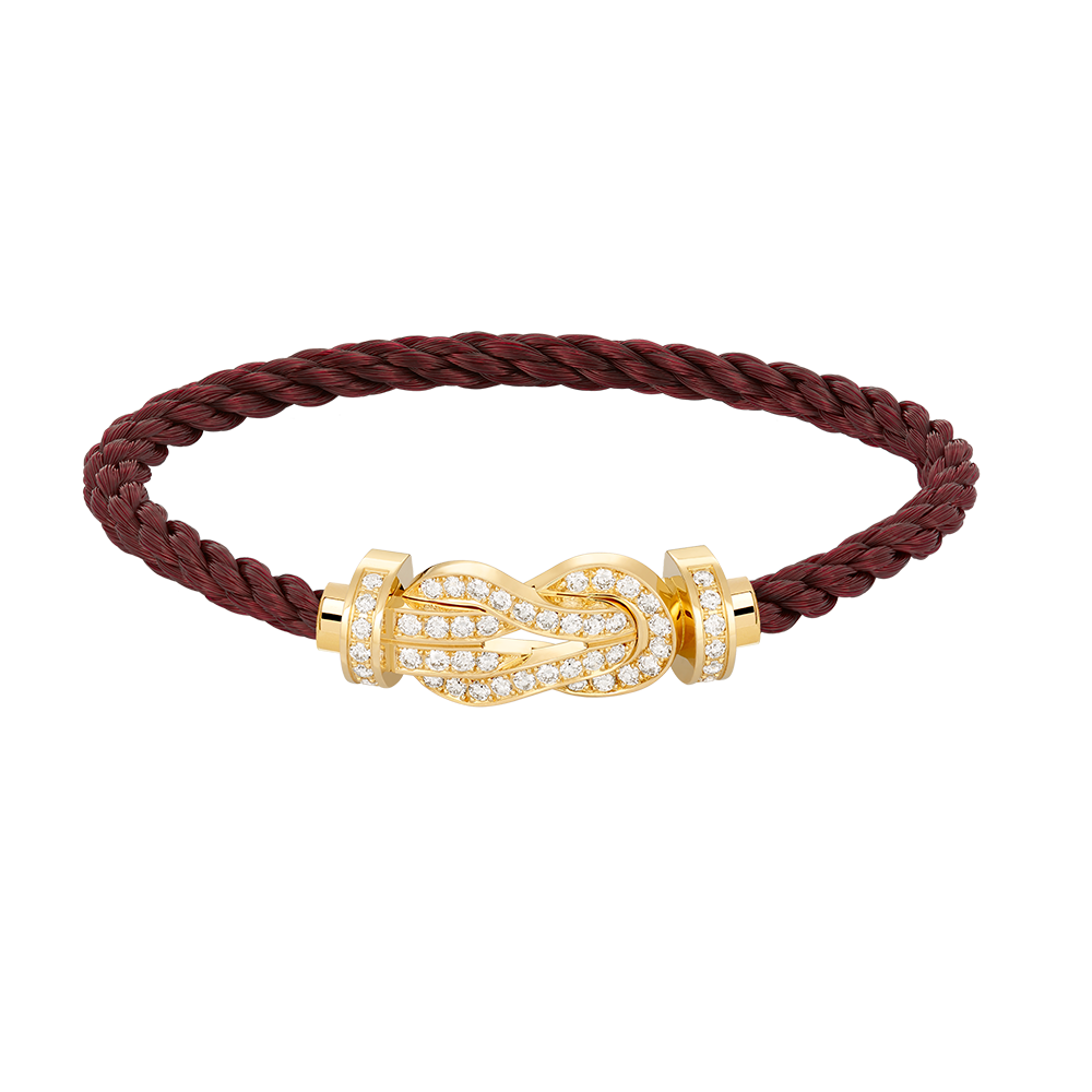 [Max Jewelry ]CHANCE LARGE 8 FIGURE BUCKLE FULLDIAMOND BRACELET GOLD