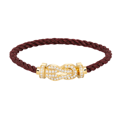 [Max Jewelry ]CHANCE LARGE 8 FIGURE BUCKLE FULLDIAMOND BRACELET GOLD