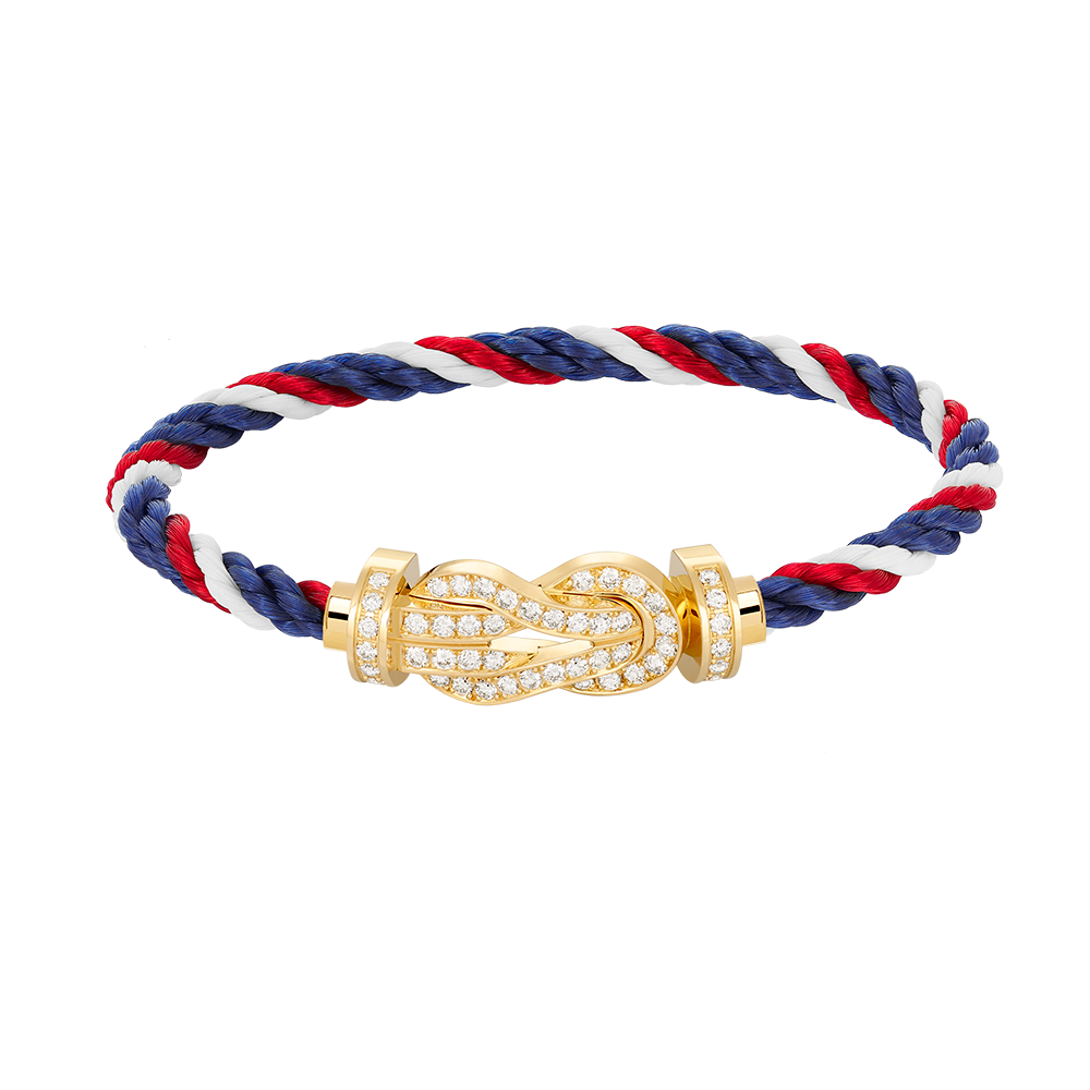 [Max Jewelry ]CHANCE LARGE 8 FIGURE BUCKLE FULLDIAMOND BRACELET GOLD