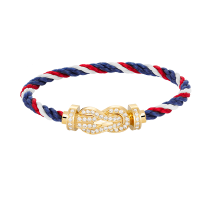[Max Jewelry ]CHANCE LARGE 8 FIGURE BUCKLE FULLDIAMOND BRACELET GOLD