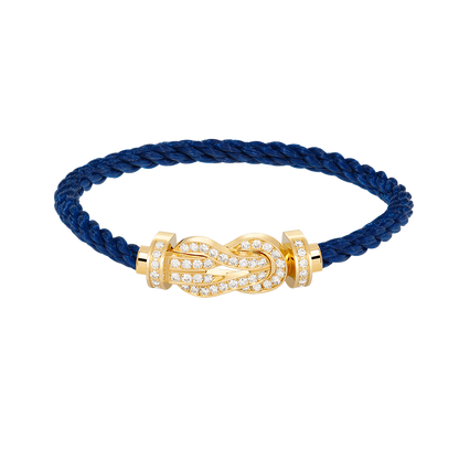 [Max Jewelry ]CHANCE LARGE 8 FIGURE BUCKLE FULLDIAMOND BRACELET GOLD