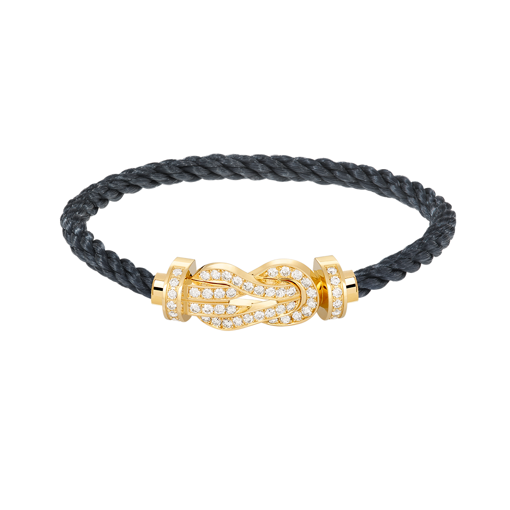 [Max Jewelry ]CHANCE LARGE 8 FIGURE BUCKLE FULLDIAMOND BRACELET GOLD
