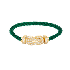 [Plus&Max]CHANCE LARGE 8 FIGURE BUCKLE FULLDIAMOND BRACELET GOLD