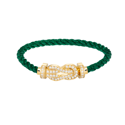 [Max Jewelry ]CHANCE LARGE 8 FIGURE BUCKLE FULLDIAMOND BRACELET GOLD