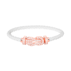 [Plus&Max]CHANCE LARGE 8 FIGURE BUCKLE FULL DIAMOND BRACELET ROSE GOLD