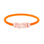 [Plus&Max]CHANCE LARGE 8 FIGURE BUCKLE FULL DIAMOND BRACELET ROSE GOLD