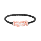 [Plus&Max]CHANCE LARGE 8 FIGURE BUCKLE FULL DIAMOND BRACELET ROSE GOLD