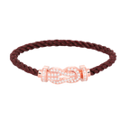 [Plus&Max]CHANCE LARGE 8 FIGURE BUCKLE FULL DIAMOND BRACELET ROSE GOLD
