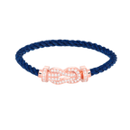 [Plus&Max]CHANCE LARGE 8 FIGURE BUCKLE FULL DIAMOND BRACELET ROSE GOLD
