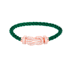 [Plus&Max]CHANCE LARGE 8 FIGURE BUCKLE FULL DIAMOND BRACELET ROSE GOLD