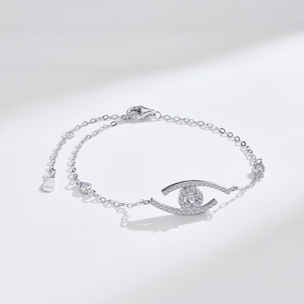 [Max Jewelry]Lucky Eye Pave-Set Diamond Bracelet