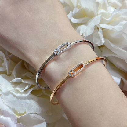 [Max Jewelry]Move Uno pavé flex bangle medium