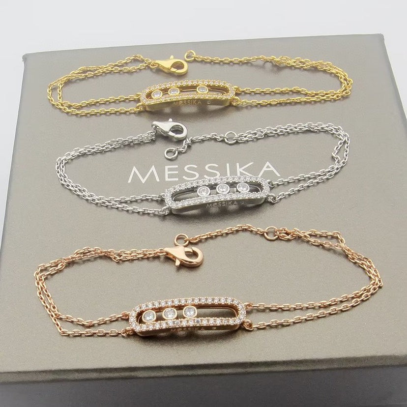 [Max Jewelry] Move Classique pavé bracelet