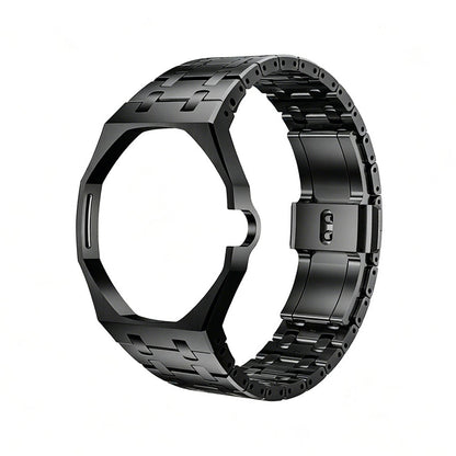 [Plus&Max]OAK POP BLACK STEEL CASE & SILICONE STRAP
